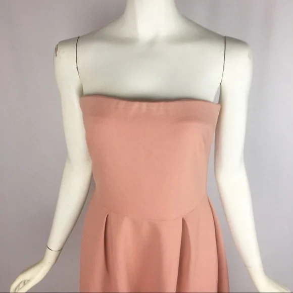 NWT Charles Henry Blush Peach Strapless Mini Dress Size Small - Picture 7 of 8